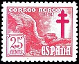 Spain 1946 Pro Tuberculous 25 CTS Red Edifil 1010